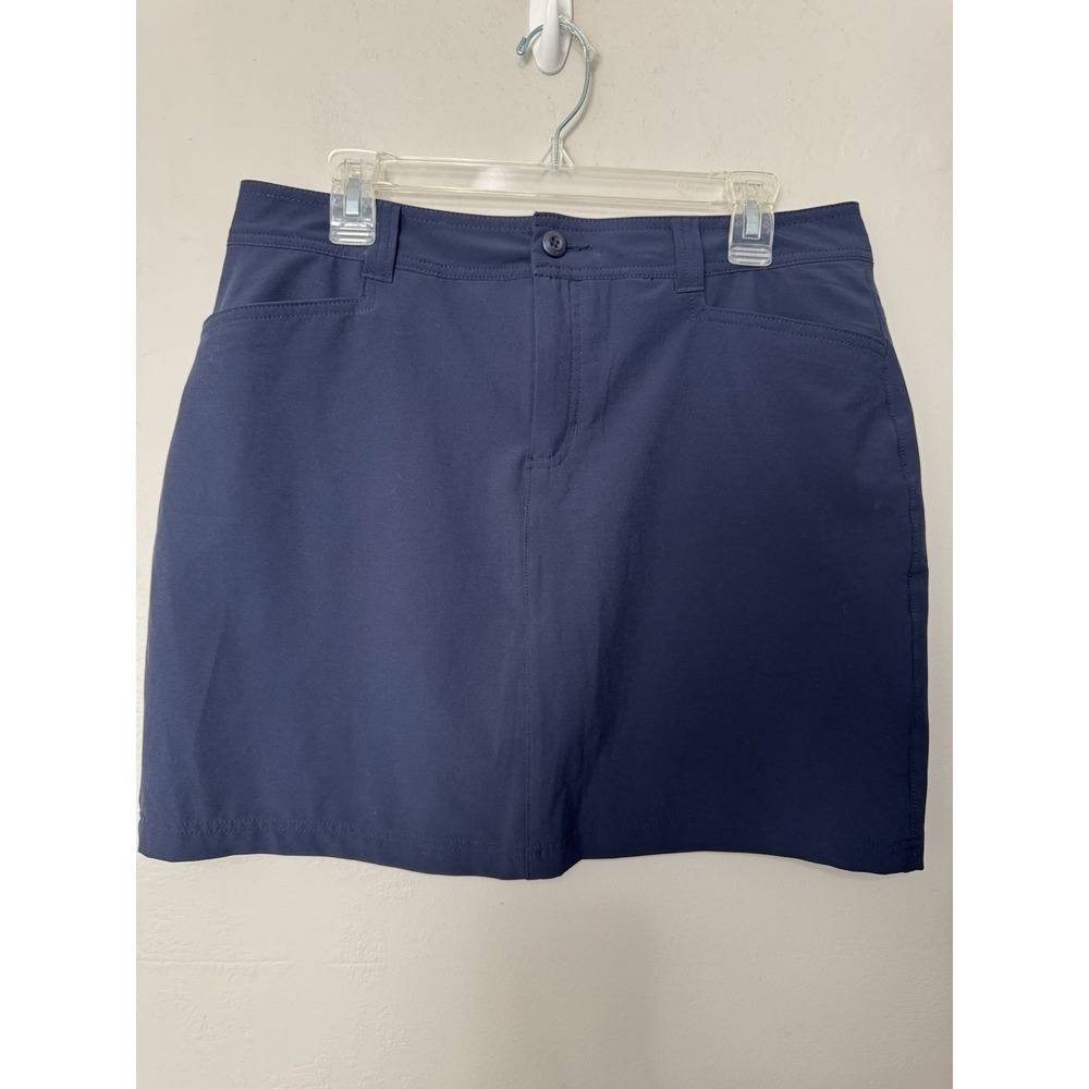 Eddie Bauer Women's 12 Navy Blue Skort Stretch Pockets‎ Outdoor Golf Tennis